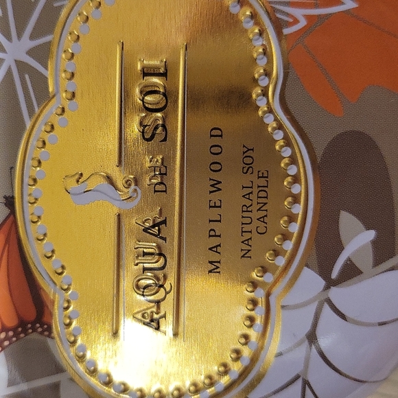 Aqua De Soi Maplewood 1 wick  Natural Soy Candle, 9oz - Picture 3 of 3